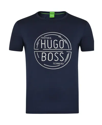 Hugo Boss Logo Detail T-shirt In Black