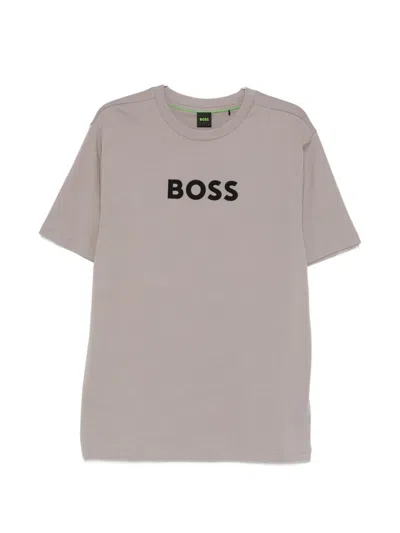 Hugo Boss Logo-detail T-shirt In Neutral