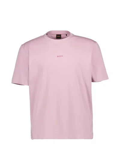 Hugo Boss Logo-detail T-shirt In Pink