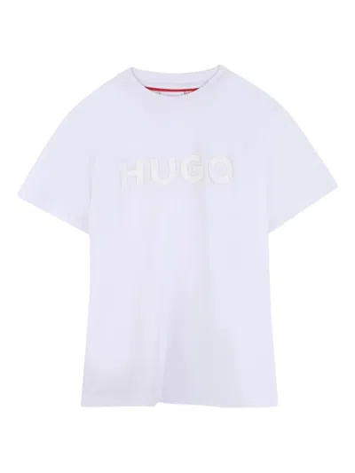 Hugo Boss Kids' Logo-detail T-shirt In Multi
