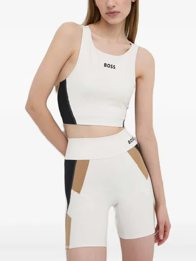 Hugo Boss Logo-detail Top In White