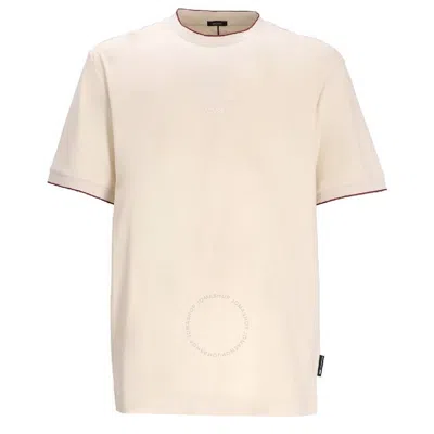 Hugo Boss Logo Detailed Crew Neck T-shirt In White