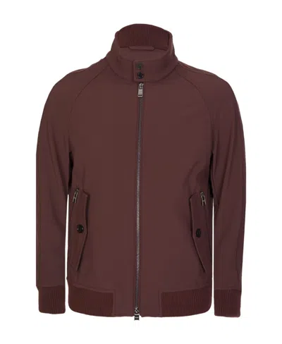 Hugo Boss Logo Details Casual Jacket In Red