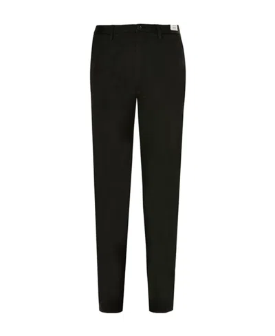 Hugo Boss Logo Details Casual Pants In Black