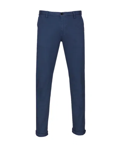 Hugo Boss Logo Details Casual Pants In Blue