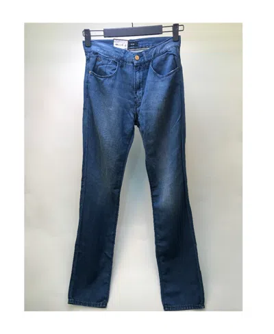 Hugo Boss Logo Details Jeans In Blue