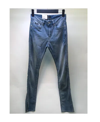 Hugo Boss Logo Details Jeans In Blue
