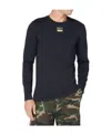 Hugo Boss Logo Details Long-sleeved T-shirt In Black