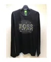 Hugo Boss Logo Details Long-sleeved T-shirt In Black