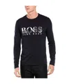 Hugo Boss Logo Details Long-sleeved T-shirt In Black