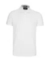 Hugo Boss Regular-fit Polo Shirt In Cotton And Linen In White