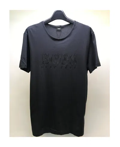 Hugo Boss Logo Details Short-sleeved T-shirt In Black