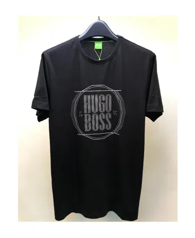 Hugo Boss Logo Details Short-sleeved T-shirt In Black