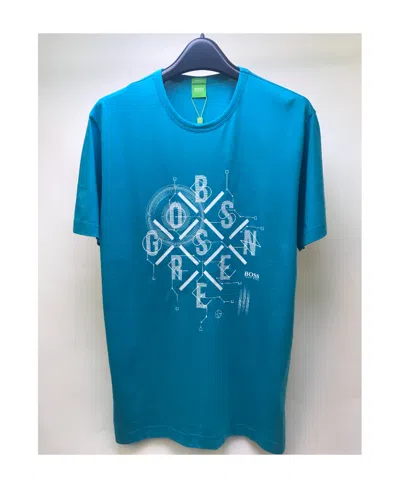 Hugo Boss Logo Details Short-sleeved T-shirt In Blue