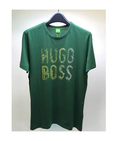 Hugo Boss Logo Details Short-sleeved T-shirt In Green