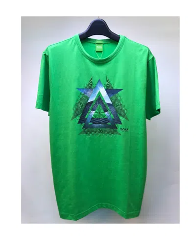 Hugo Boss Logo Details Short-sleeved T-shirt In Green