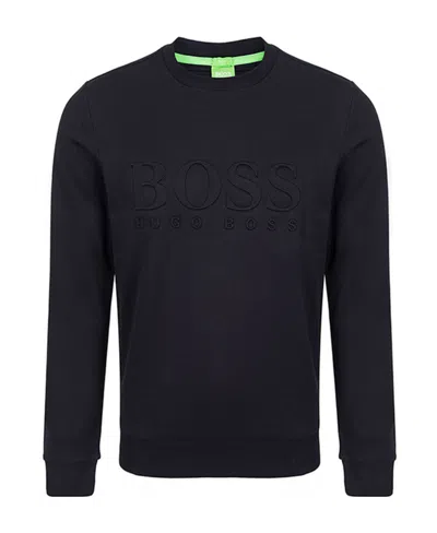Hugo Boss Logo Details Sweater In Black