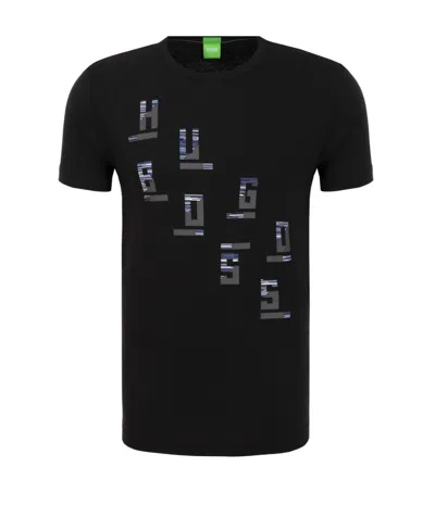 Hugo Boss Logo Details T-shirt In Black