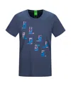Hugo Boss Logo Details T-shirt In Blue
