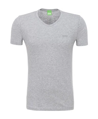 Hugo Boss Logo Details T-shirt In Gray