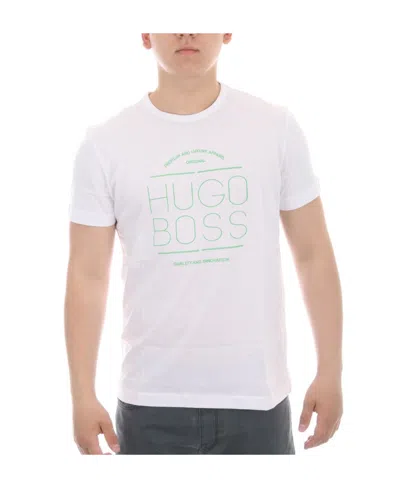 Hugo Boss Logo Details T-shirt In White