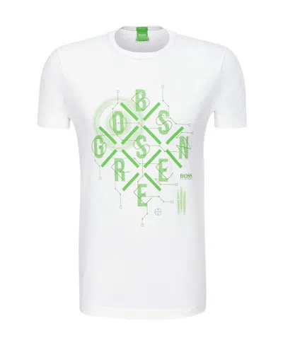 Hugo Boss Logo Details T-shirt In White