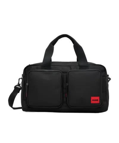 Hugo Boss Logo Double Handle Travel Bag In Black