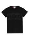 Hugo Boss Logo-embellished Cotton T-shirt In Black