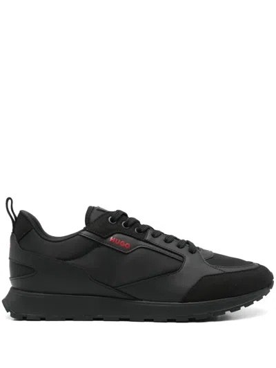 Hugo Boss Logo-embellished Sneakers In Black
