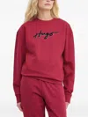 Hugo Boss Logo-embellished Sweatshirt In Red