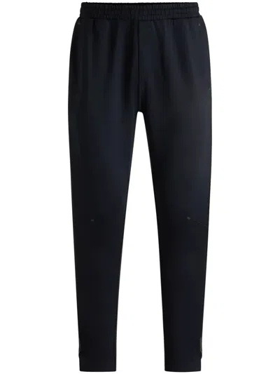 Hugo Boss Logo-embellished Track Pants In Blue