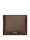 Hugo Boss Logo-embellished Wallet And Pen Set In Brown