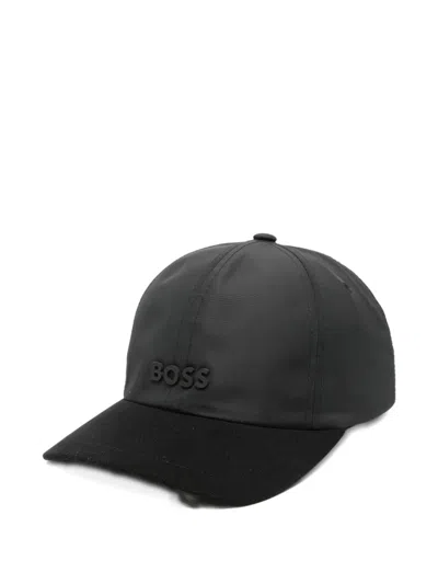 Hugo Boss Boss Men Technical Fabric Baseball Cap In Black