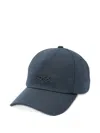 Hugo Boss Logo-embossed Cap In Gray