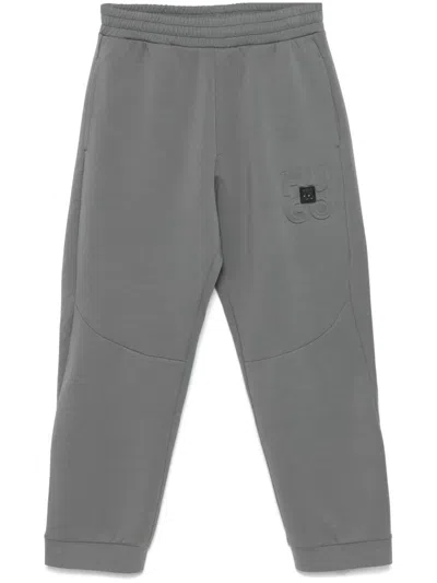 Hugo Boss Logo-embossed Track Pants In Grey