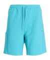 Hugo Boss Logo-embossed Track Shorts In Blue