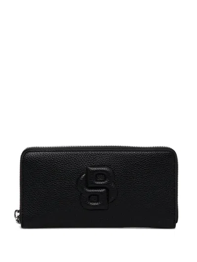 Hugo Boss Logo-embossed Wallet In Black