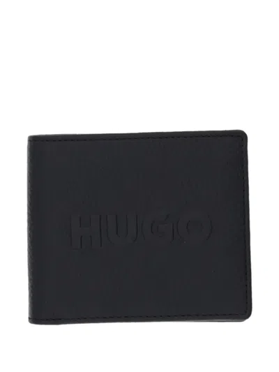 Hugo Boss Logo-embossed Wallet In Black