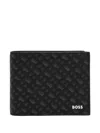 Hugo Boss Logo-embossed Wallet In Black
