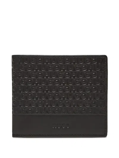 Hugo Boss Logo-embossed Wallet In Brown