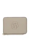 Hugo Boss Logo-embossed Wallet In Neutral