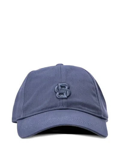 Hugo Boss Logo-embroidered Baseball Cap In Blue