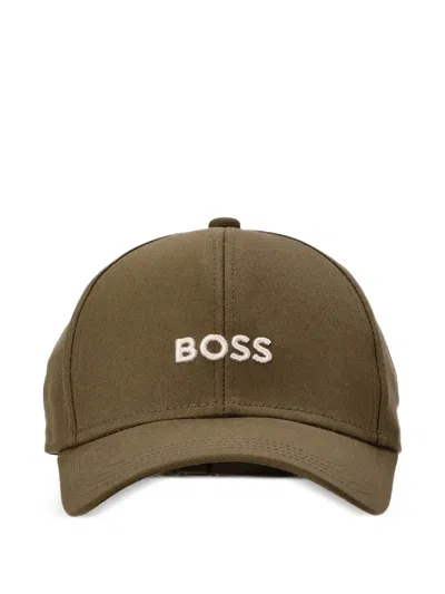 Hugo Boss Baseballkappe Mit Logo-stickerei In Green