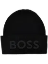 Hugo Boss Boss Nebbiolino Rib Hat Blue Cotton Man