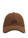 Hugo Boss Boss Zed Corduroy Baseball Cap In Brown