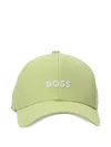 Hugo Boss Logo-embroidered Cap In Green