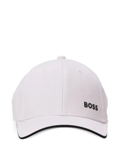 Hugo Boss Logo-embroidered Cap In White