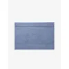 Hugo Boss Sky Logo-embroidered Cotton Bathmat 60cm In Sky