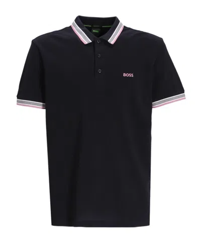HUGO BOSS BOSS HUGO BOSS LOGO EMBROIDERED SHORT-SLEEVED POLO SHIRT