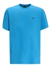 Hugo Boss Performance-stretch T-shirt In Mixed Materials In Blue